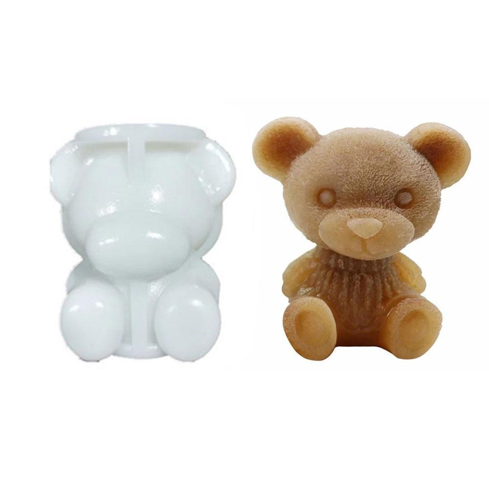 Khuôn silicone làm đá viên hình gấu 3D G4F5 T6X6