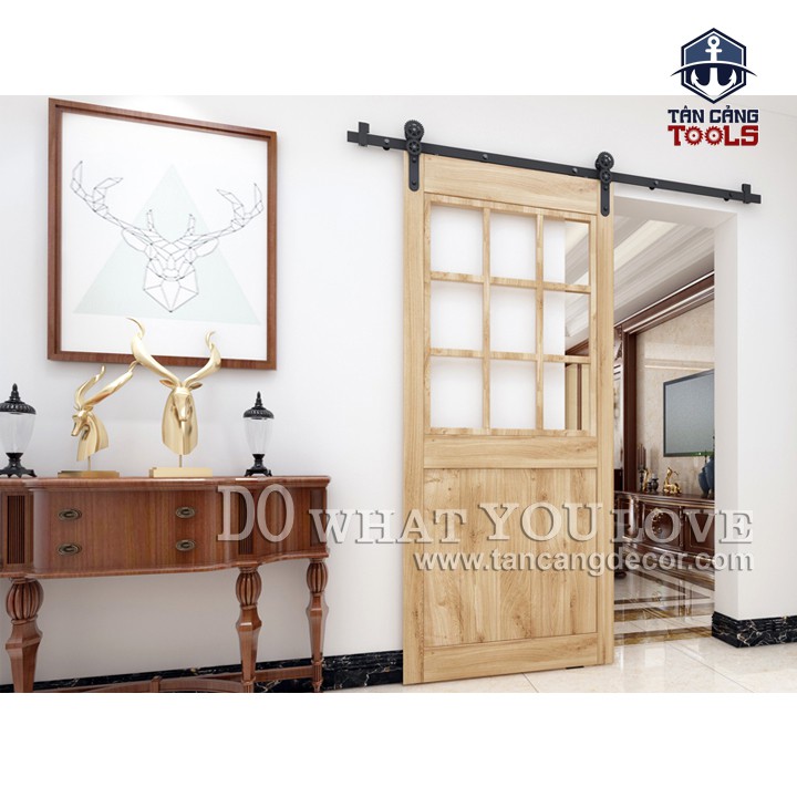 Phụ kiện Cửa Lùa Barn Door Hình Bánh Răng Chuyển Động