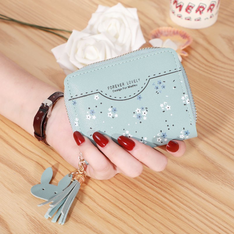 [Mã BMBAU50 giảm 7% đơn 99K] Ví nữ mini ngắn Forever Lovely cute dễ thương nhỏ gọn bỏ túi thời trang cao cấp VD494