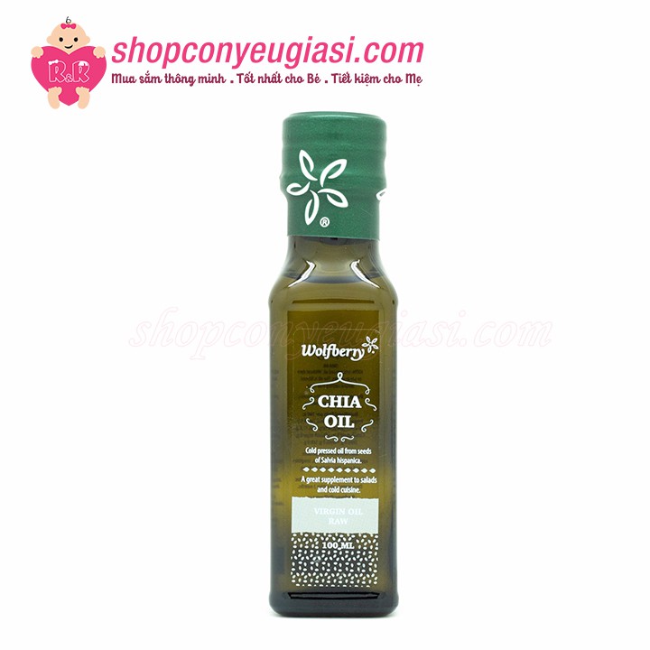 Dầu Ăn Dặm Hạt Chia Wolfberry 100ml - Date 02/2022