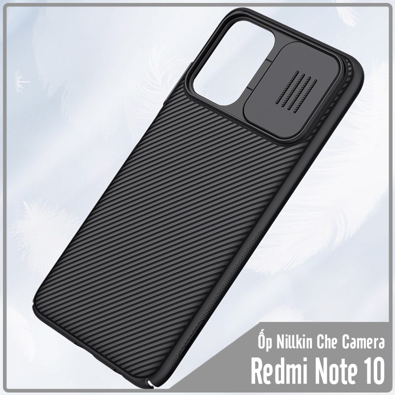 Ốp lưng cho Xiaomi Redmi Note 10 Nillkin CamShield che camera - Hàng nhập khẩu