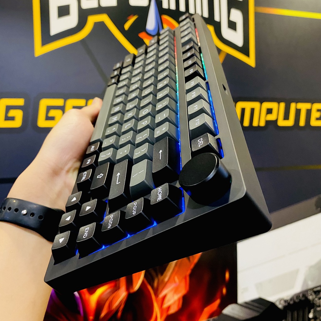 Bàn phím AKKO PC75B Plus Black & Silver