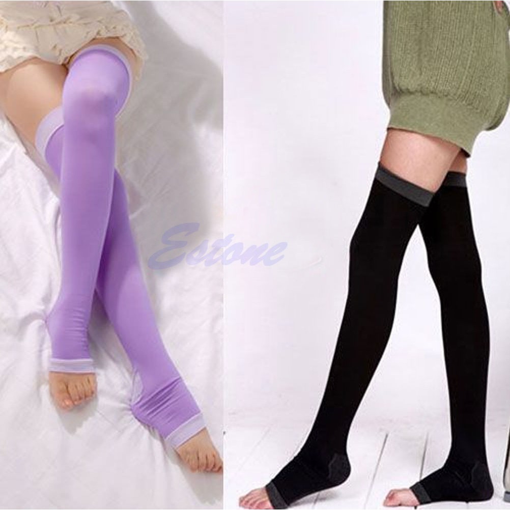 Women Slim Beauty Sleeping Leg Shaper Compression Burn Fat Thin Socks Stockings | BigBuy360 - bigbuy360.vn