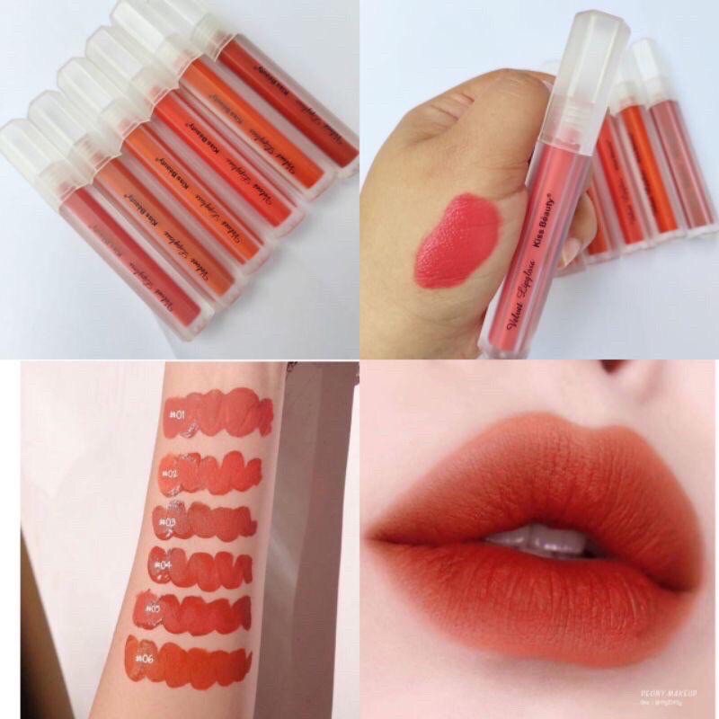 (hàng Mới Về) Son Môi Kiss Beauty Chất Nhung Trong Suốt 5903a | BigBuy360 - bigbuy360.vn