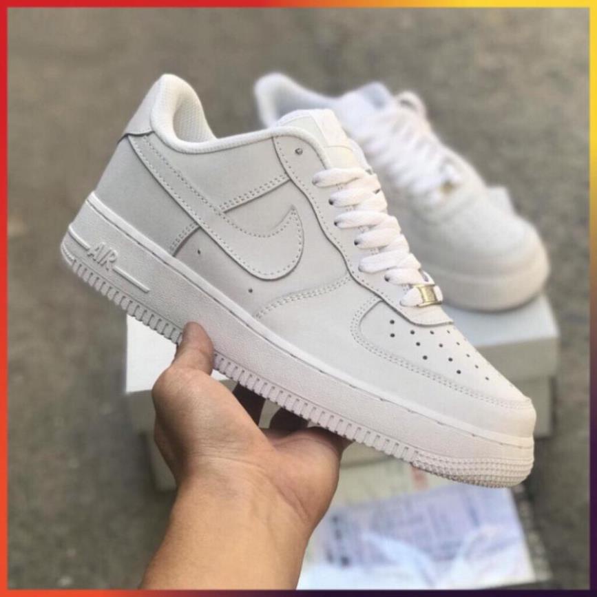 Giày Thể Thao Nam Nữ Trắng Cổ Thấp Giày Nike Air Force 1 AF 1 Đế Khâu Full Box Bill -ju2 ! 🎱️