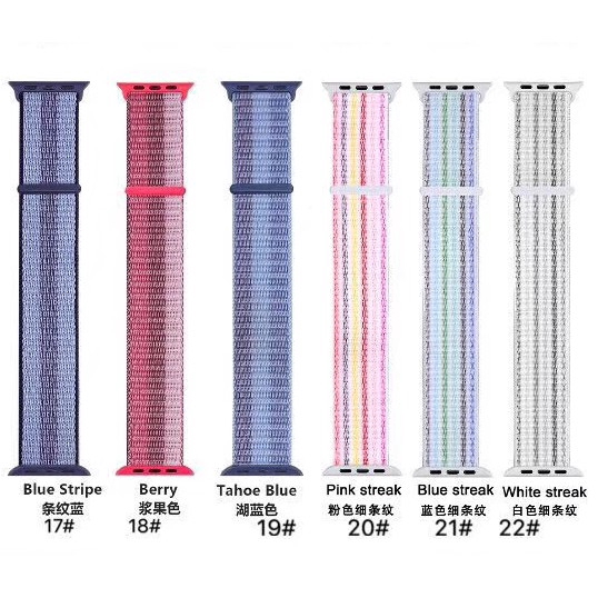 【Apple Watch Strap】Dây đeo nylon cho đồng hồ thông minh Apple Watch Series 6 / se / 5 / 4 / 3 / 2 / 1 ( 38 / 40mm / 42mm / 44mm )