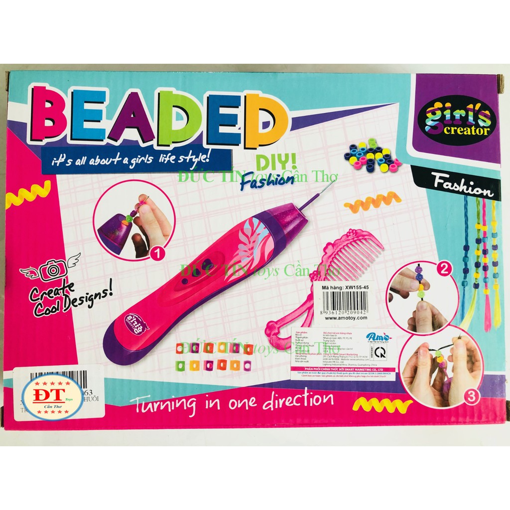 ĐỒ CHƠI HỘP XÂU CHUỖI TÓC TRANG ĐIỂM BÉ GÁI