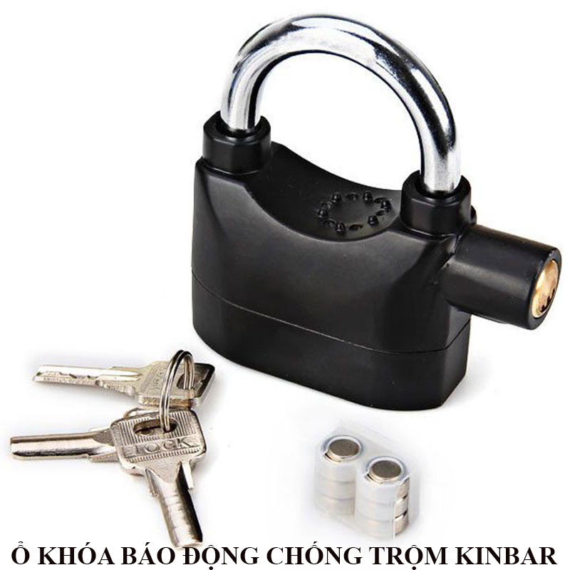 Ổ khóa báo động chống trộm Kinbar CT02 khóa càng xe máy khóa đĩa xe máy khóa cửa an toàn cao cấp có chuông báo.