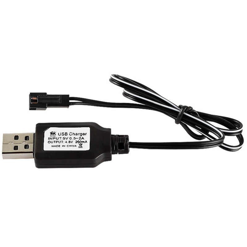 Dây cáp sạc pin Ni-MH USB 4.8V 6V 7.2V 250mA giắc SM JST (jack cắm) có đèn báo đầy pin dành cho xe điều khiển, flycam 5.