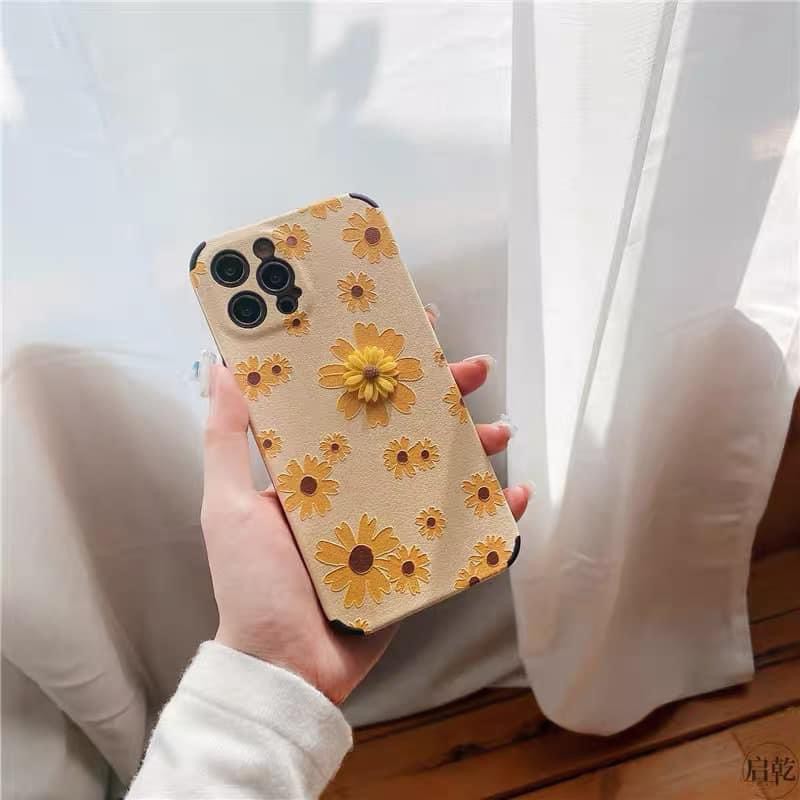 Ốp lưng iphone IDM DA HOA HƯỚNG DƯƠNG NỔI 4D 6s plus/6/7/7plus/8/8plus/x/xs/xs max/11/11 pro/11 promax,Anh Ga Case