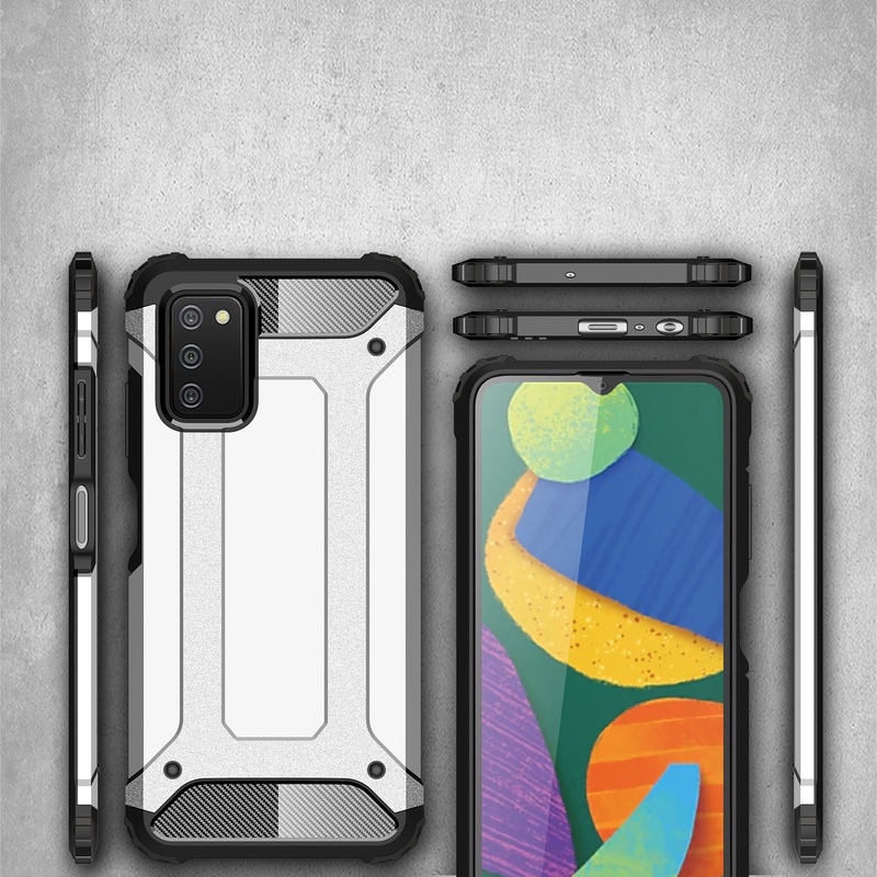 Ốp Điện Thoại Armor Màu Trơn Chống Sốc Cho Samsung Galaxy A03s A02s A02 A12 A52 A72 A52s A31 A21s A20s M32 M12 M02s