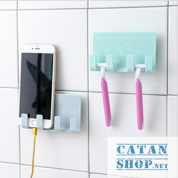 Combo 2 Kệ Treo Sạc hình vuông cho Điện Thoại, Ipad, kệ treo vật dụng gia đình GD201-KTSac-Vuong-2