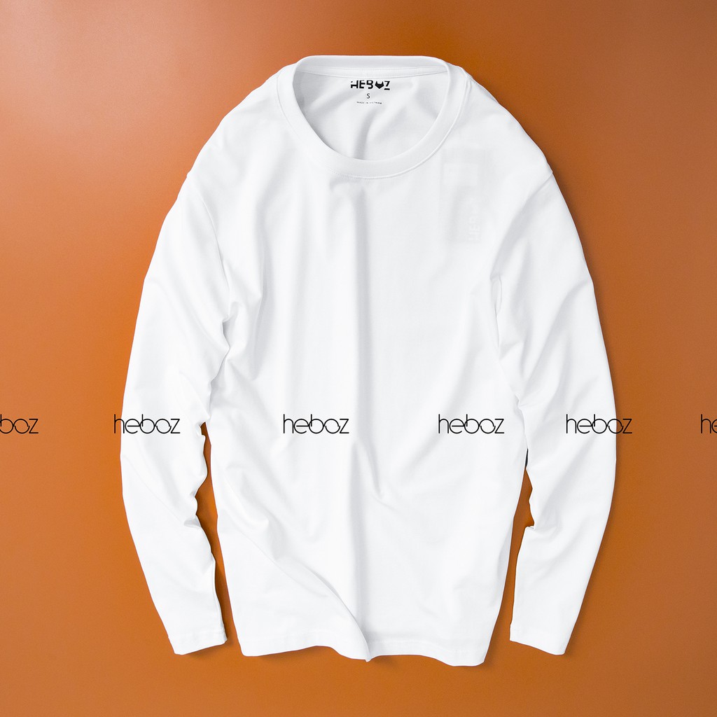 Áo thun dài tay nam HEBOZ trơn 6M( 6 màu), vải Thun COTTON cao cấp, nhẹ mát - 00000361 | BigBuy360 - bigbuy360.vn