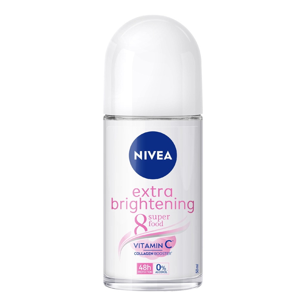 Lăn Khử Mùi Nivea Extra Brightening 50ml - SÁNG MỊN &amp; MỜ THÂM