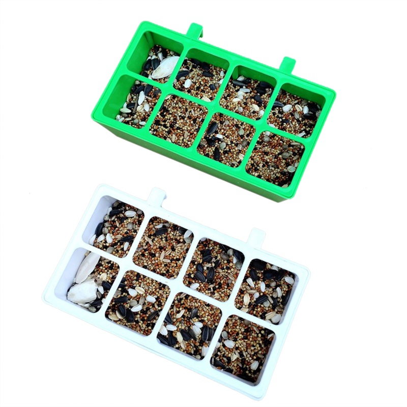 Bát Đựng Thức Ăn / Nước Uống Có Móc Treo Lồng Chim Vẹt Bằng Nhựa