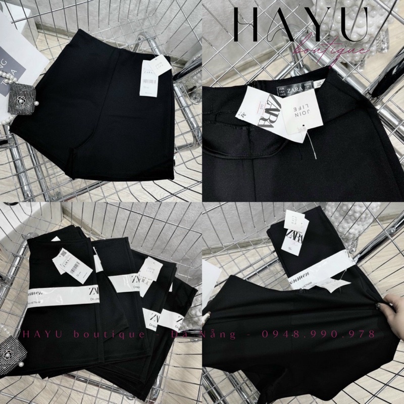 Quần short nữ cạp cao nâng mông siêu hack dáng, quần ôm legging đùi nữ có khóa sau