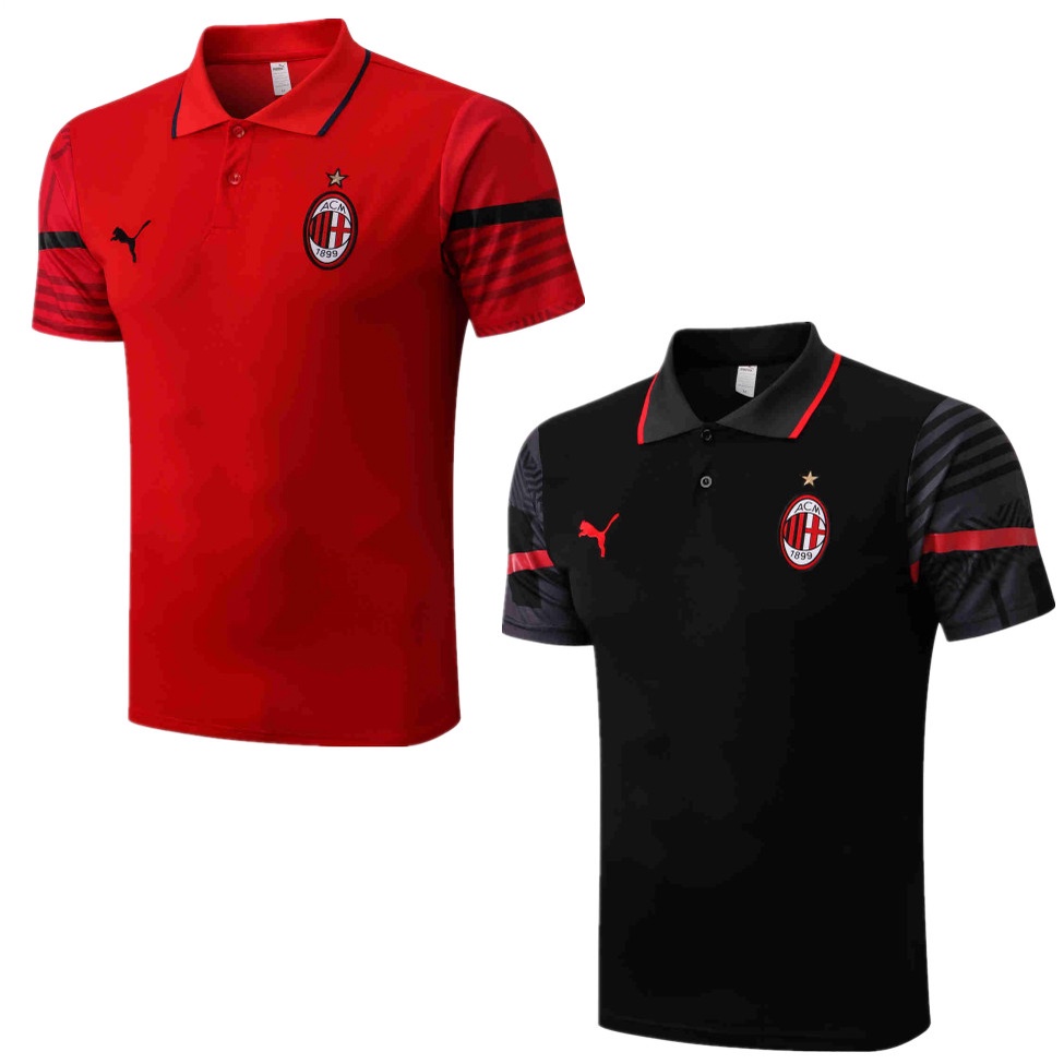 Áo Thun POLO In Chữ AC Milan Size 22-23 Thời Trang Cho Nam