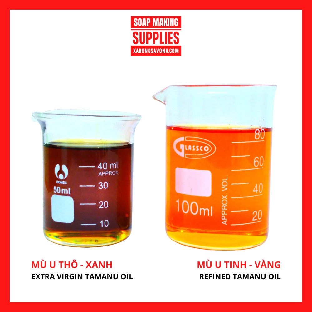 100ml - 500ml Dầu Mù U Tinh - Dầu Mù U Vàng 100ml - 500ml - Refined Tamanu Oil 100ml - 500ml SavonA