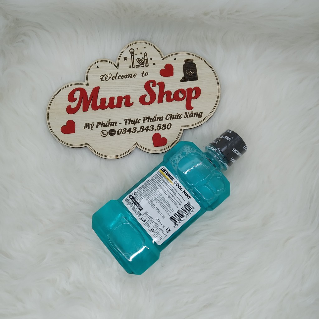 Nước súc miệng diệt khuẩn LISTERINE COOL MINT