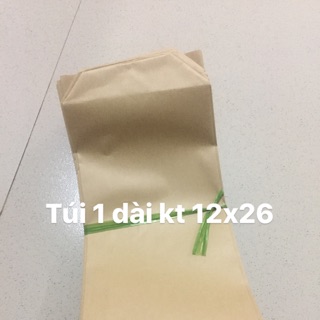 Combo 1000 túi giấy xi măng loại túi 1 dài( túi bánh mì)