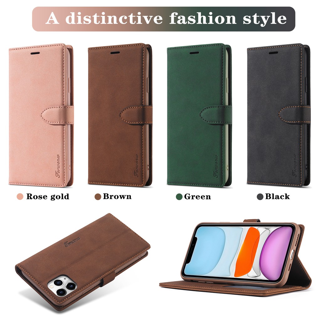 Bao Da Dạng Ví Chống Sốc Phong Cách Retro Cho Apple iPhone 11 Pro Max XS XR iP 11 Pro X/XS | BigBuy360 - bigbuy360.vn