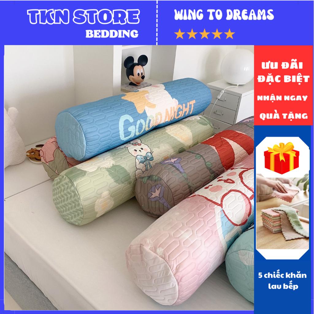 Vỏ gối ôm cao su non Latex 5D 35x110cm cao cấp siêu mát, Gối ôm nhiều hoạ tiết cực xinh mẫu mới 2023