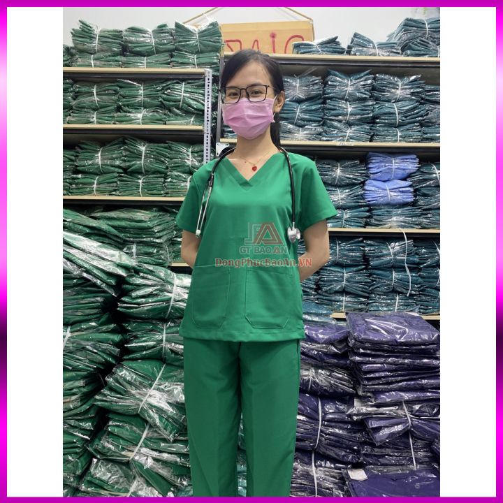 Quần Áo Phòng Mổ, Bộ Scrubs Bác Sĩ ,Đồng Phục Nhân Viên Bệnh Viện
