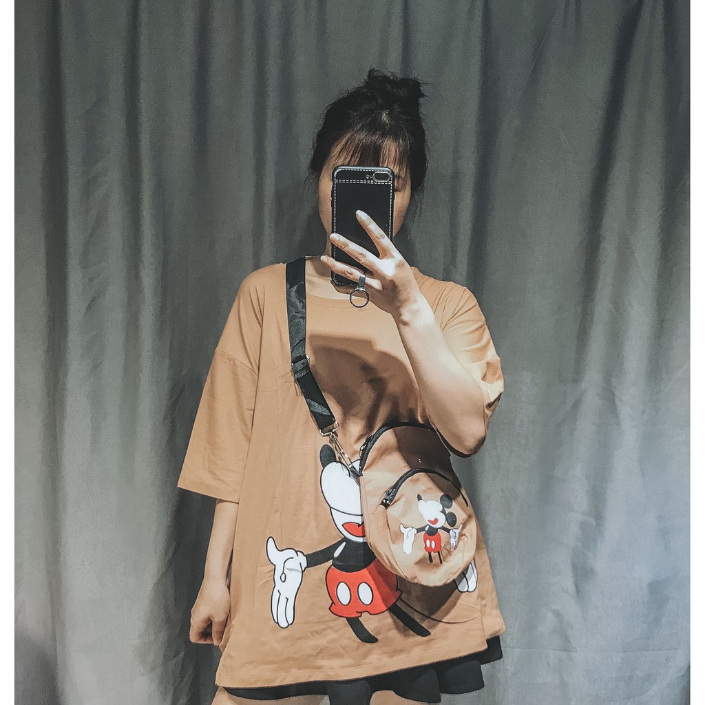 SET ÁO PHÔNG MICKEY KÈM TÚI ( ẢNH THẬT + VIDEO )