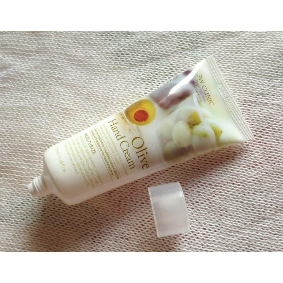 Kem Dưỡng Da Tay Chiết Xuất Ô-Liu 3W Clinic Olive Hand Cream