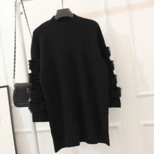 Áo len tay lông qccc