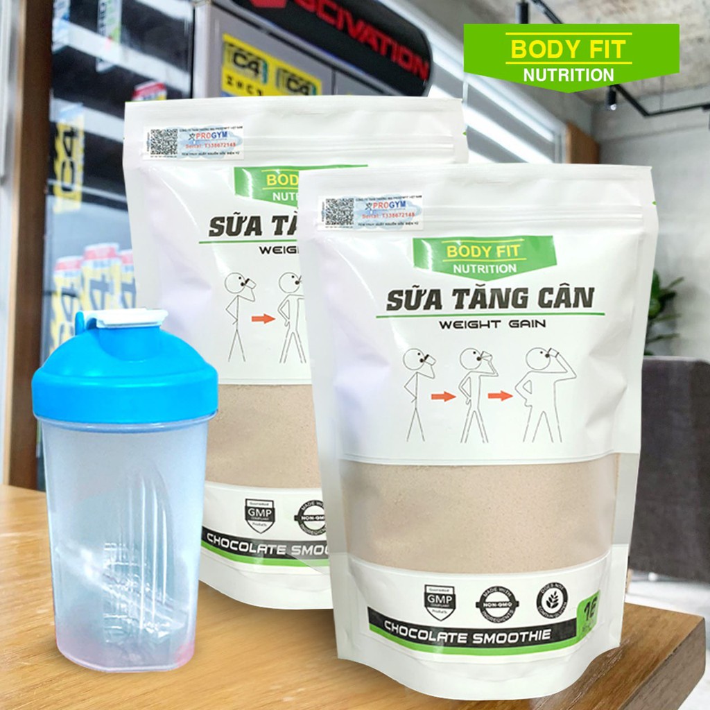 Combo 2 Túi Sữa Tăng Cân BodyFit - Weight Gain + Tặng bình lắc