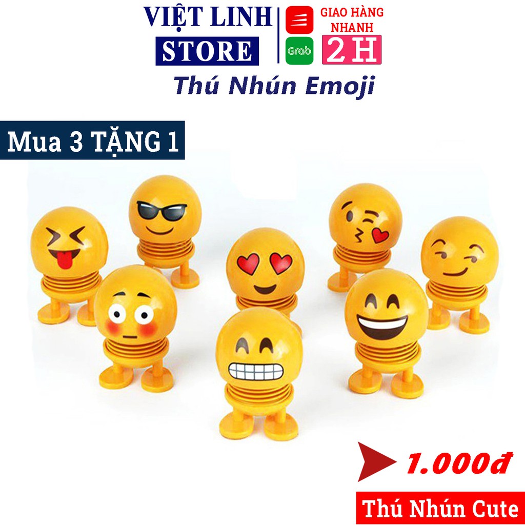 Thú Nhún Emoji Cực Hot - Thú Nhún Đồ Chơi Emojii - Việt Linh Store