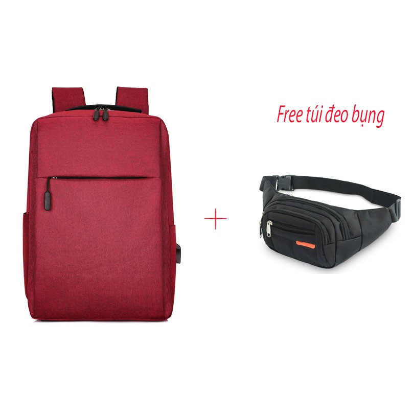 Balo nam đựng laptop thời trang tặng túi đeo bụng CB8003