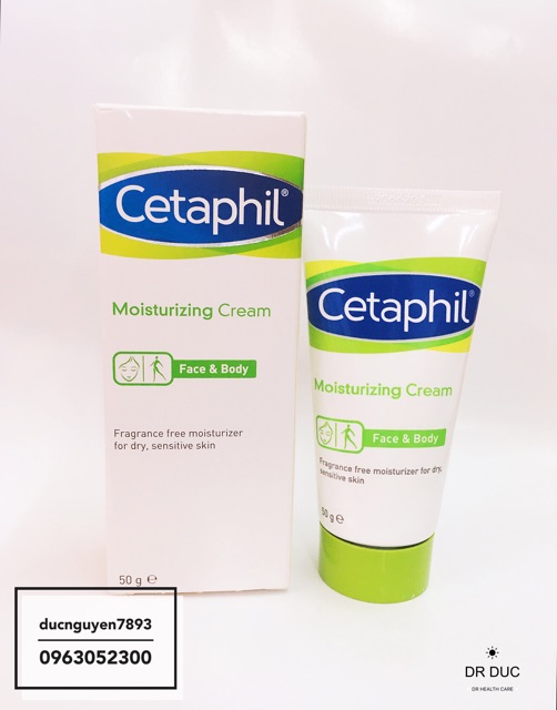 KEM DƯỠNG ẨM CETAPHIL MOSITURIZING CREAM FACE AND BODY 50GR