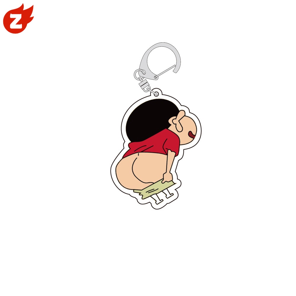 1 Móc Khóa Hình Cậu Bé Bút Chì Shin-chan Bằng Acrylic