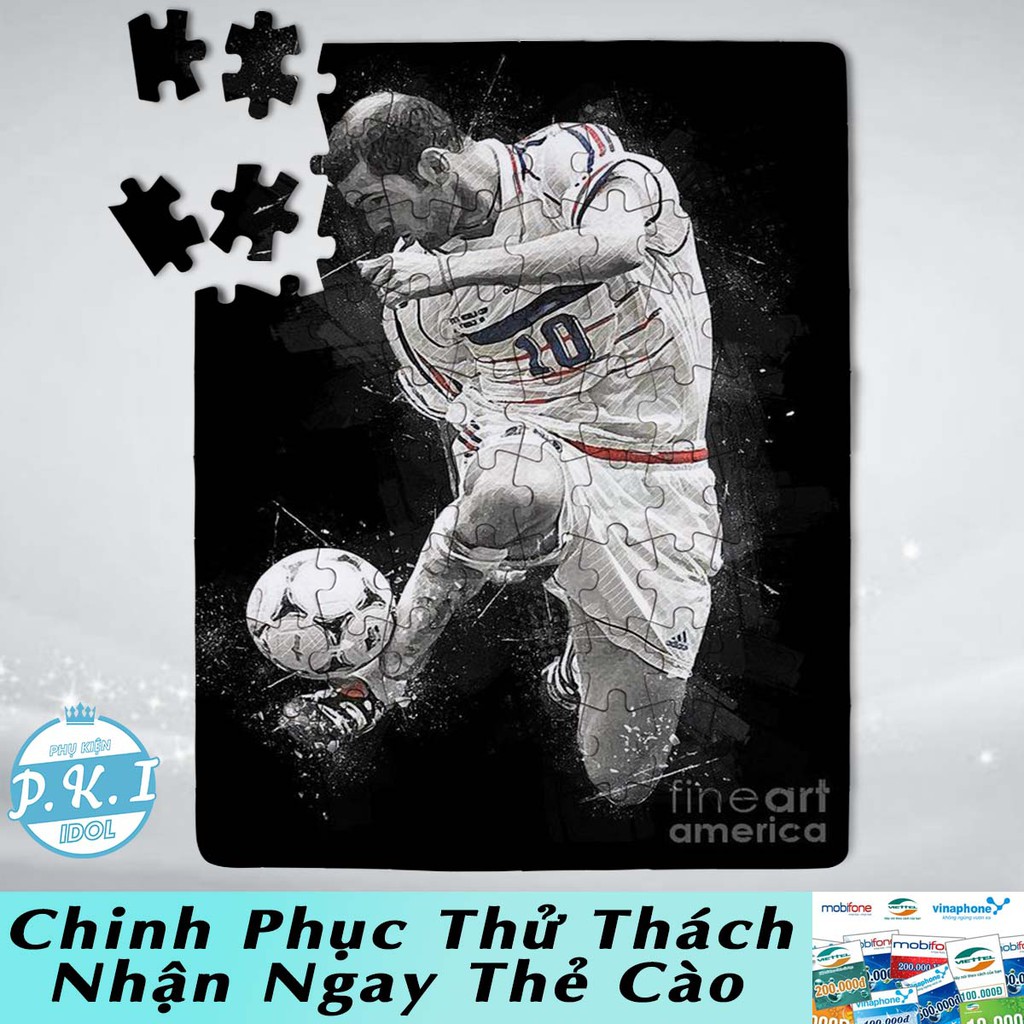 HÀNG XUẤT KHẨU - Tranh Ghép Hình Puzzle Zinédine Zidane - Hoàn Lại Thẻ Cào Nếu Ghép Hoàn Chỉnh