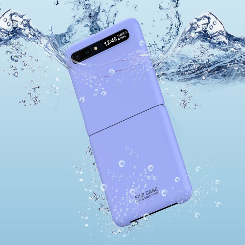 Ốp điện thoại cứng màu trơn ngọt ngào cho Samsung Galaxy Z Flip