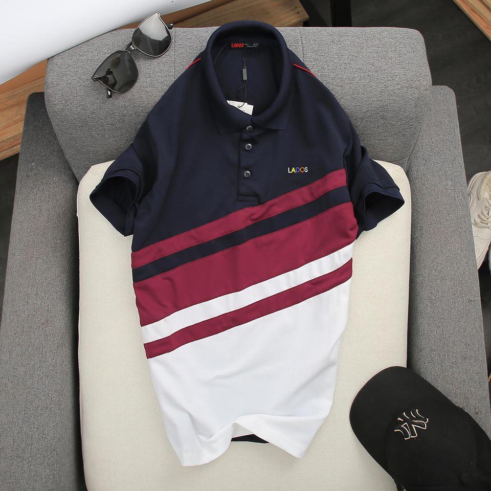 Áo thun nam có cổ phối màu 4Lucky - 9024, chất cá sấu poly thoáng mát | BigBuy360 - bigbuy360.vn
