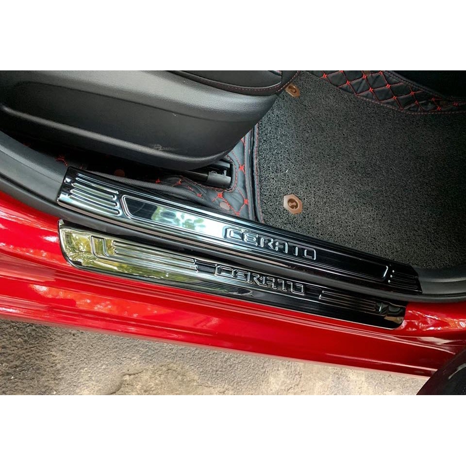 Ốp viền bậc cửa Kia Cerato 2019-2021 mẫu titan