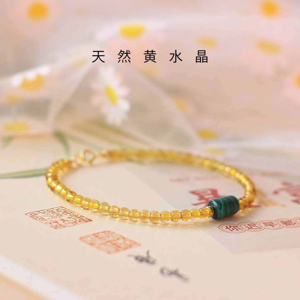 [Hàng Mới Về] Vòng Tay Chuỗi Hạt Malachite Xanh Thời Trang