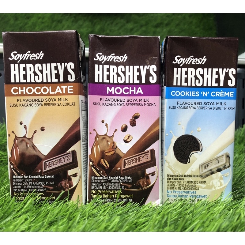 Hershey’s Soya Milk ( Sữa đậu nành Hershey’s vị Cookies và Creme, Mocha, Chocolate )