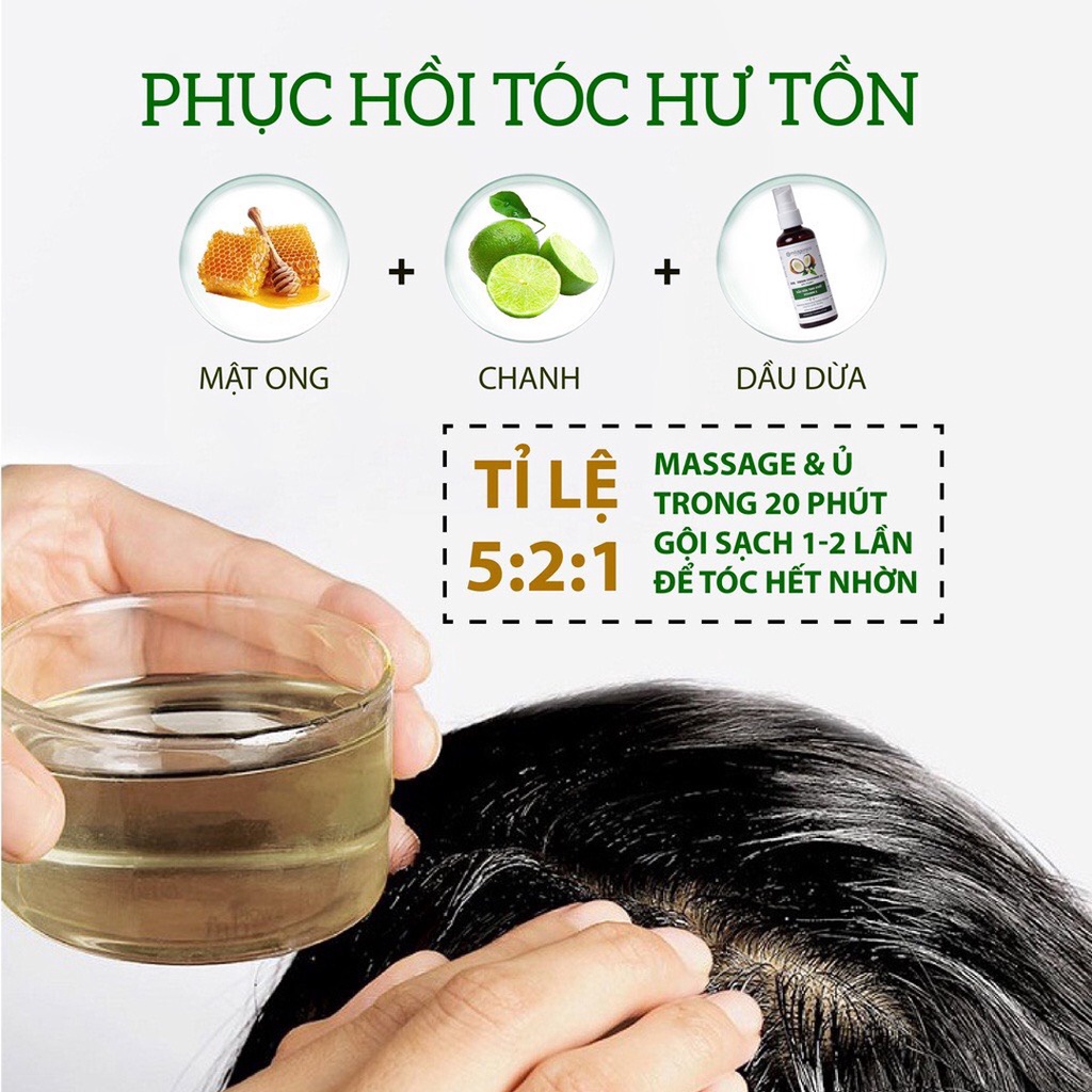Dầu Dừa Milaganics Tinh Khiết Vitamin E 100ml Hasaki Sản phẩm chính hãng