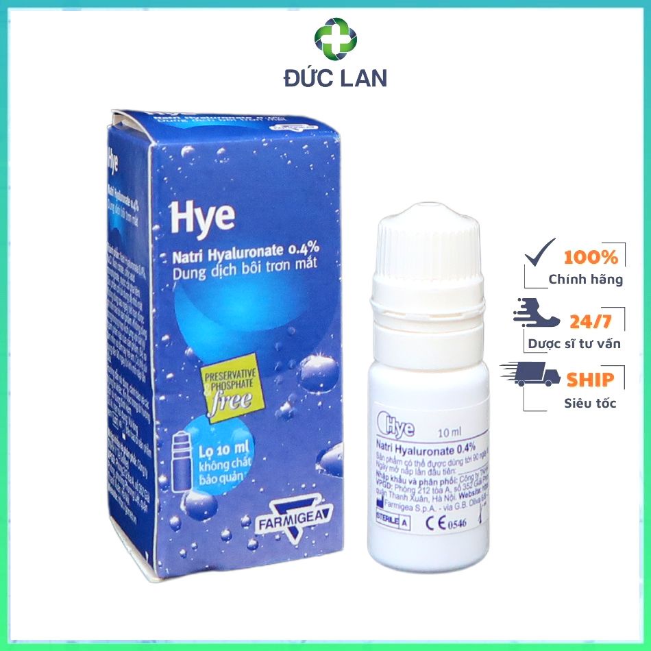HYE NATRI HYALURONATE 0,4% - DUNG DỊCH BÔI TRƠN MẮT