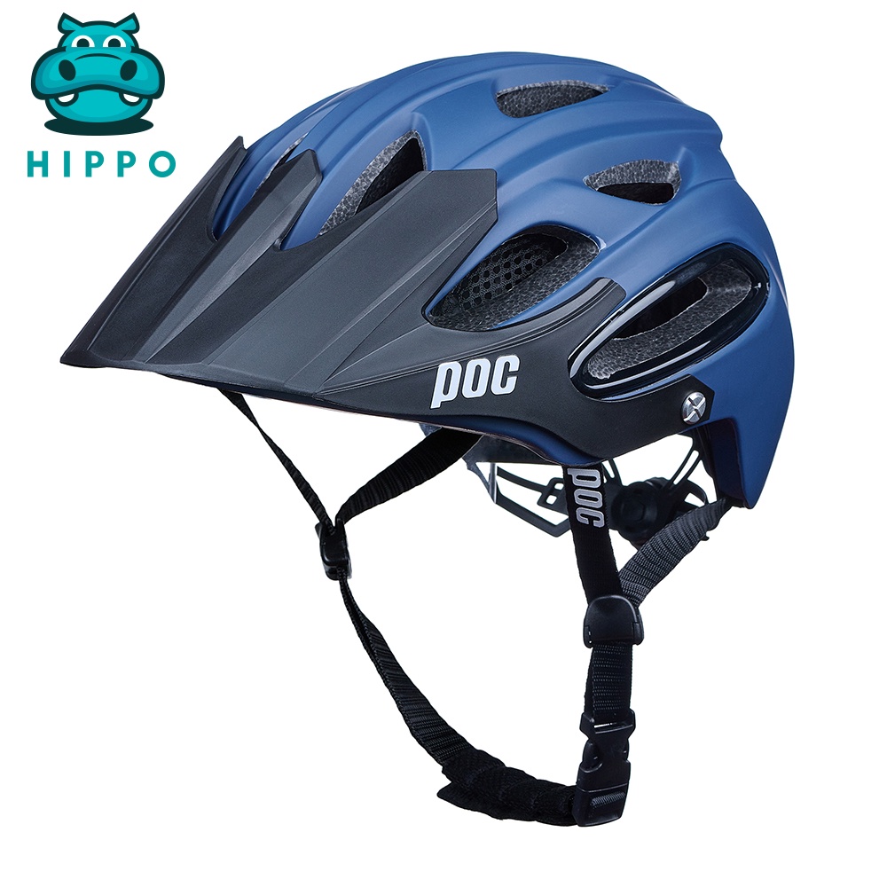 Mũ bảo hiểm xe đạp thể thao chuyên nghiệp Poc 07 siêu nhẹ nhám màu xanh mực  - HIPPO HELMET