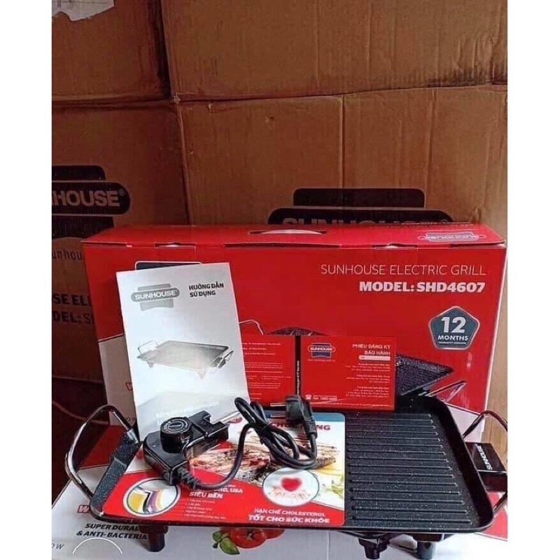 Bếp nướng điện Sunhouse SHD4607(cam kết chính hãng )