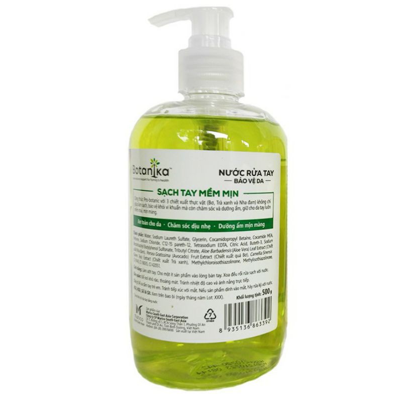 Nước rửa tay botanika