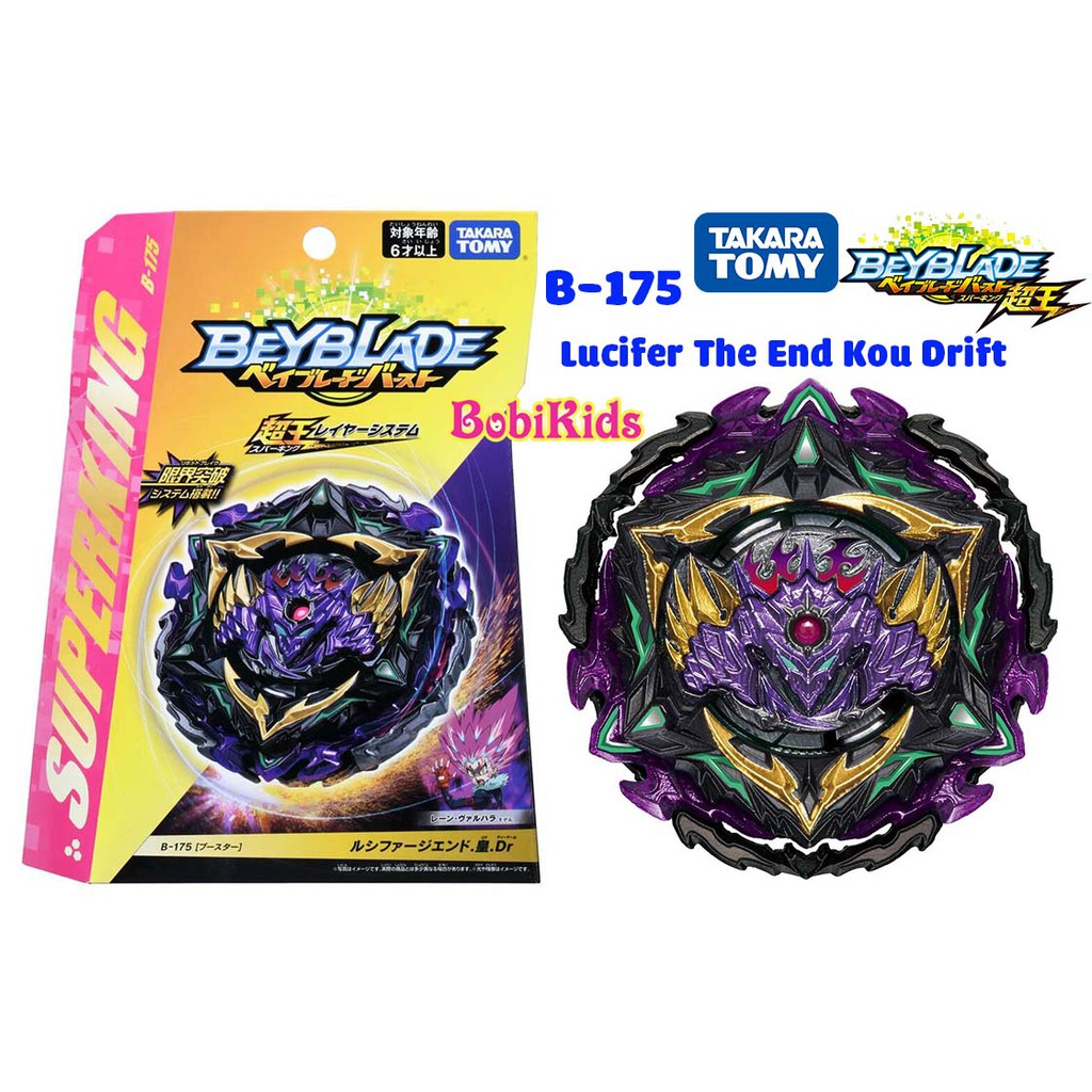 Con Quay B-175: Lucifer The End Kou Drift (B175) Beyblade Burst Superking - Hàng chính hãng TAKARA TOMY