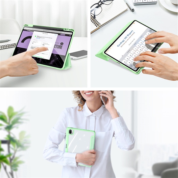 Bao da DUX DUCIS cho Xiaomi MiPad 5/ MiPad 5 Pro  - Mặt lưng trong, Có Khay Đựng Bút