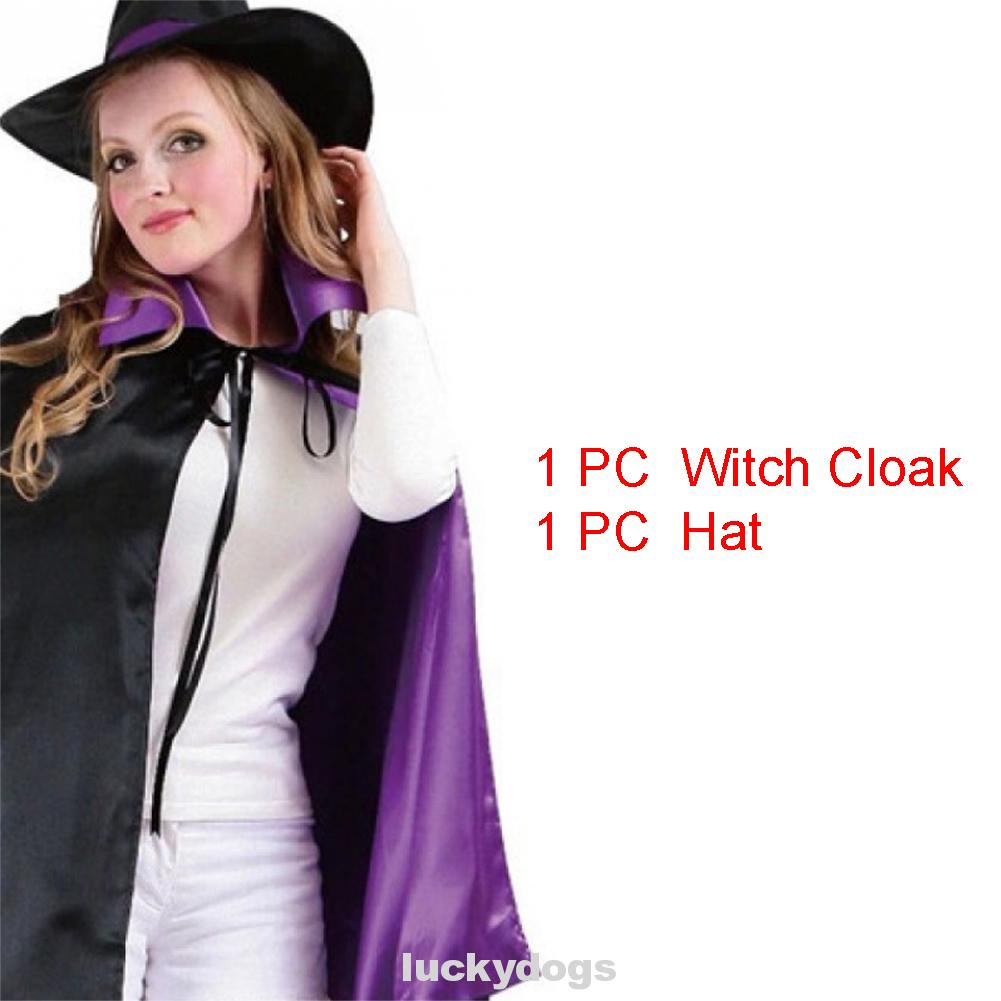 Bộ áo choàng hóa trang phù thủy dịp Halloween cho nữ