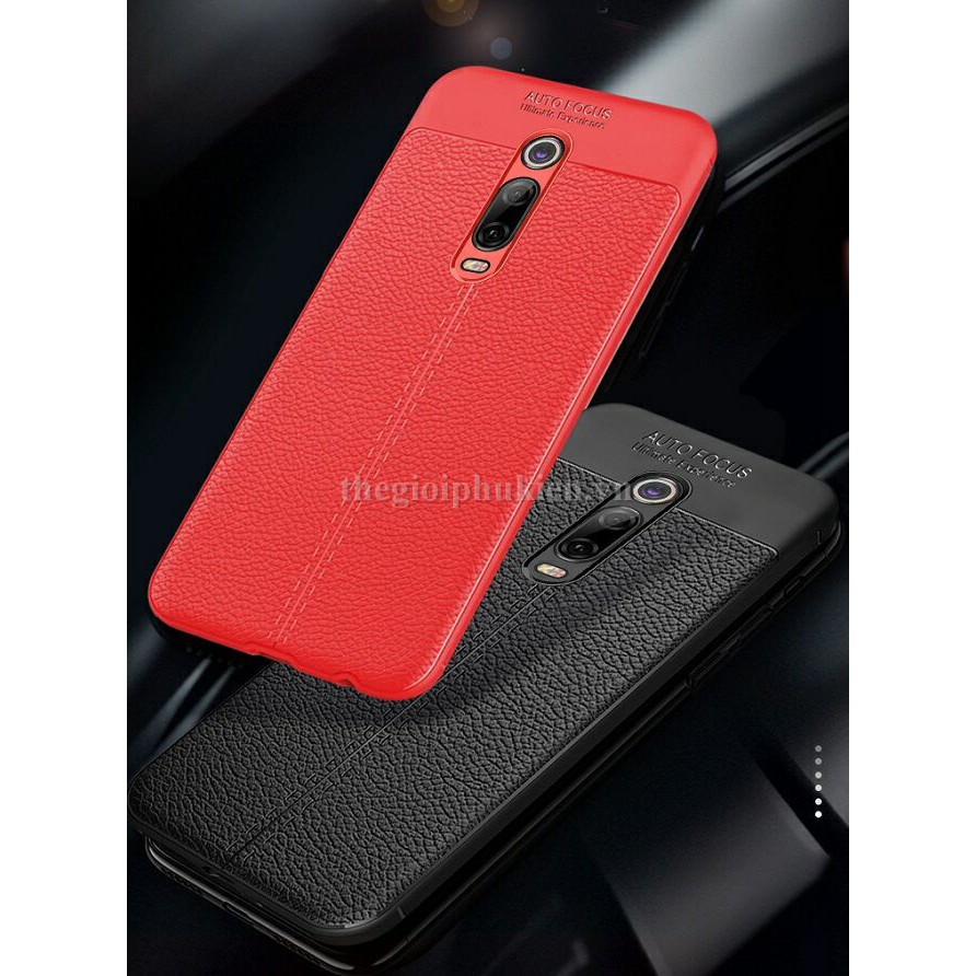 ỐP Lưng Silicon Vân Da Cho Xiaomi K20 Pro Hiệu Auto Focus, Ốp Lưng Xiaomi